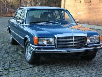 Brugt Mercedes S450 286 HK (210 kW) 1977 Blå Sedan