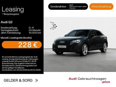 Gebraucht Audi Q2 S-Line 116 PS (85 kW) 2025 0e mythosschwarz metallic SUV