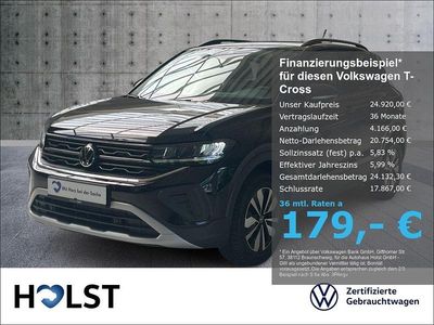 Neu VW T-Cross Goal 95 PS (69 kW) 2025 Schwarz SUV