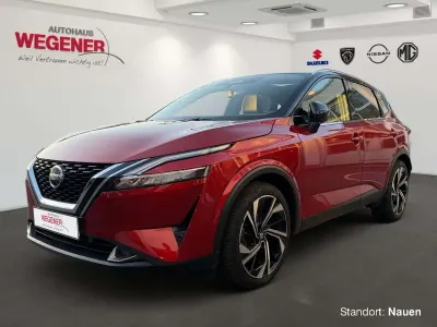 Gebraucht Nissan Qashqai 360º 158 PS (116 kW) 2022 Fuji sunset red/black SUV