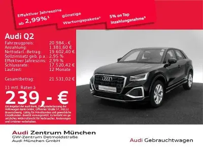 Gebraucht Audi Q2 Advanced 150 PS (110 kW) 2023 Schwarz SUV