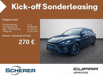 Gebraucht Cupra Leon 150 PS (110 kW) 2025 Midnight schwarz metallic (metallic) Limousine