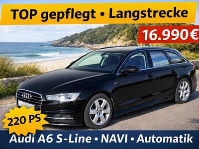 Gebraucht Audi A6 S-Line 190 PS (139 kW) 2016 Schwarz Kombi