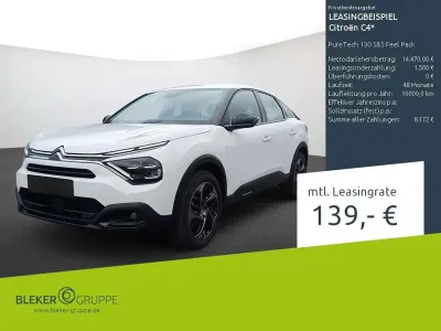 Gebraucht Citroën C4 Feel 131 PS (96 kW) 2023 Weiß Limousine