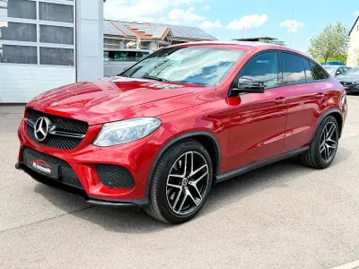 Używany Mercedes GLE400 AMG line 333 KM (244 kW) 2018 Czerwony Coupe