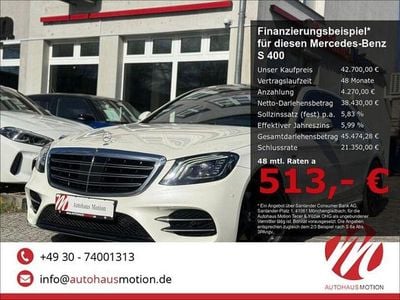 Second-hand Mercedes S400 340 CP (250 kW) 2017 Alb Berlinǎ