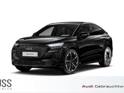 Gebraucht Audi Q4 Sportback e-tron S-Line 219 kW (299 PS) 2023 Mythosschwarz metallic SUV