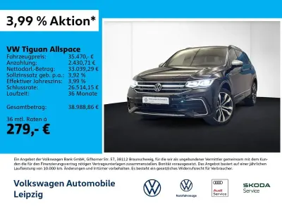 Gebraucht VW Tiguan Allspace R-line 200 PS (147 kW) 2023 Schwarz SUV