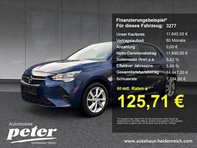 Nautic blau Gebraucht 2021 Opel Corsa Edition Kleinwagen | 11.840 € (Guter Preis)