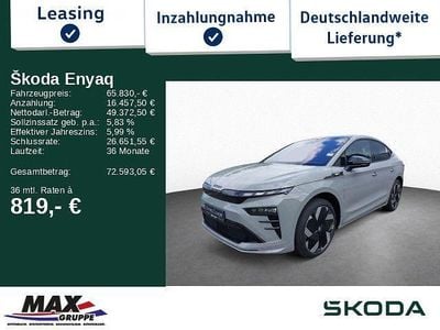 Nuova Skoda Enyaq iV Suite 250 kW (340 CV) 2026 Grigio SUV