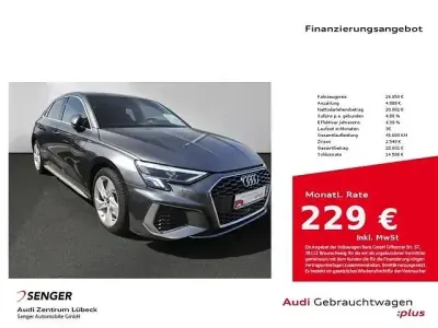 Brugt Audi A3 S-Line 150 HK (110 kW) 2022 Grå Sedan