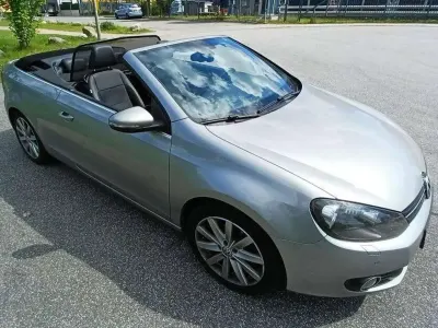 Brugt VW Golf Cabriolet Exclusive 105 HK (77 kW) 2012 Sølv Cabriolet