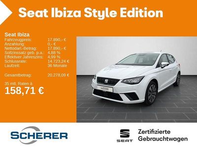 Gebraucht Seat Ibiza Style 116 PS (85 kW) 2024 Nevada weiß metallic (metallic) Kleinwagen