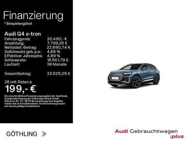 Gebraucht Audi Q4 e-tron S-Line 150 kW (204 PS) 2022 Geysirblau metallic SUV