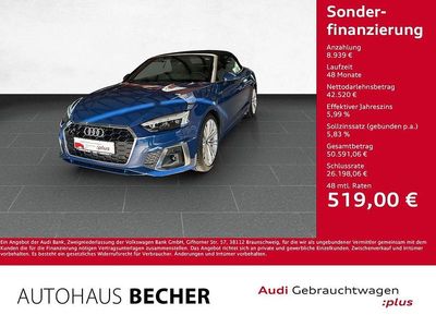 Gebraucht Audi A5 Cabriolet S-Line 204 PS (150 kW) 2024 Ascariblau metallic Cabrio