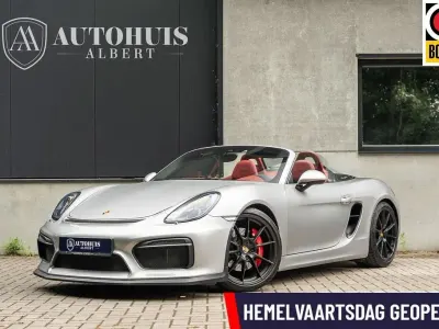 Occasion Porsche Boxster Spyder 375 PK (275 kW) 2016 Grijs Cabriolet