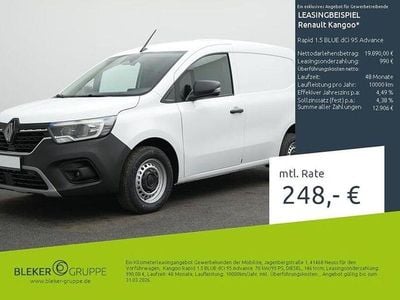 Gebraucht Renault Kangoo Rapid Advance 95 PS (69 kW) 2025 Mineralweiß Van