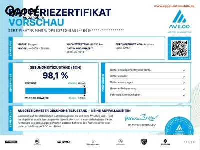 Gebraucht Peugeot e-2008 Active 100 kW (136 PS) 2023 Schwarz SUV