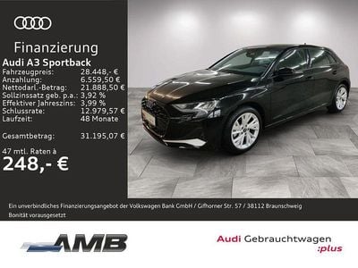 Gebraucht Audi A3 Advanced Plus 116 PS (85 kW) 2025 0e mythosschwarz metallic Limousine