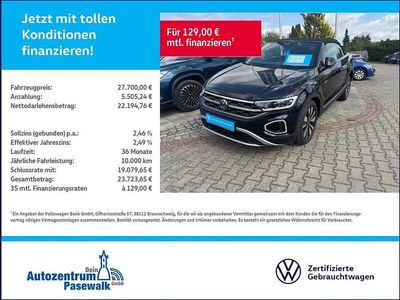 Usata VW T-Roc Cabriolet Goal 116 CV (85 kW) 2025 Nero Cabrio