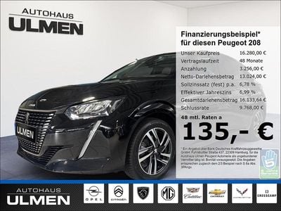 Gebraucht Peugeot 208 Allure 101 PS (74 kW) 2024 Schwarz Kleinwagen