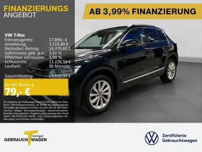 Gebraucht VW T-Roc Style 110 PS (80 kW) 2022 Schwarz SUV