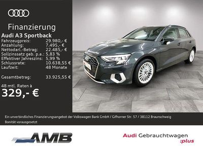 Gebraucht Audi A3 Advanced Plus 204 PS (150 kW) 2024 H1 manhattangrau metallic Limousine