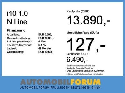 Usata Hyundai i10 N Line 101 CV (74 kW) 2020 Nero Utilitaria