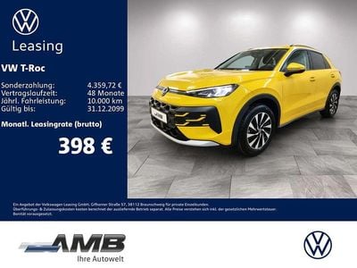 Second-hand VW T-Roc Life 116 CP (85 kW) 2025 Galben SUV