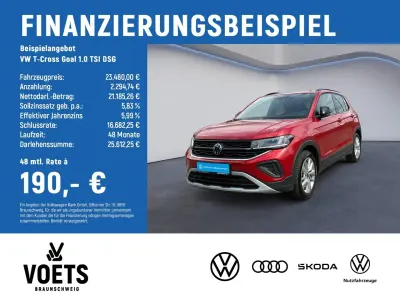 Gebraucht VW T-Cross Goal 116 PS (85 kW) 2025 Kings red metallic SUV