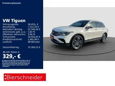 Gebraucht VW Tiguan Elegance 150 PS (110 kW) 2023 Weiss SUV