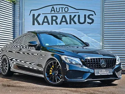 Gebraucht Mercedes C300 AMG line 245 PS (180 kW) 2018 Schwarz/baltic black Coupé