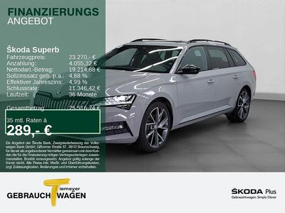 Gebraucht Skoda Superb SportLine 218 PS (160 kW) 2022 Grau Kombi