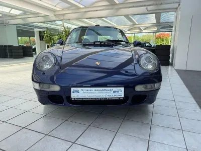 Begagnad Porsche 993 Turbo 408 HK (300 kW) 1995 Blå Sportkupé