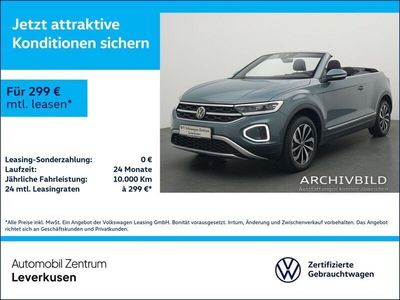 Gebraucht VW T-Roc Cabriolet 116 PS (85 kW) 2024 Blau / petroleum blue (metallic) Cabrio