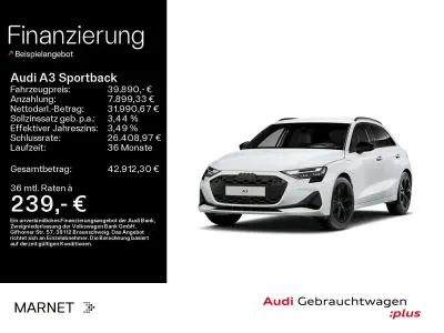 Używany Audi A3 Advanced 204 KM (150 kW) 2025 Biały Sedan/Limuzyna