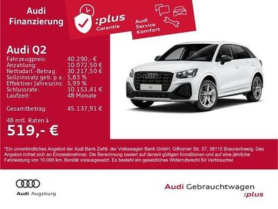 Gebraucht Audi Q2 S-Line 190 PS (139 kW) 2025 Gletscherweiß metallic SUV