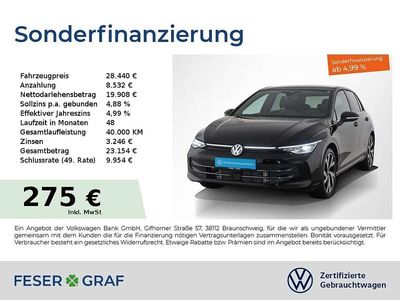 Grenadillschwarz metallic Gebraucht 2024 VW Golf Edition Limousine | 28.440 € (Fairer Preis)