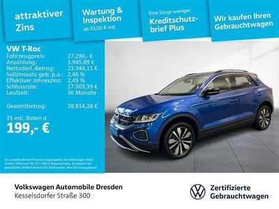 Gebraucht VW T-Roc Goal 150 PS (110 kW) 2024 Blau SUV