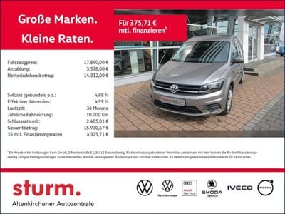 Gebraucht VW Caddy Trendline 125 PS (91 kW) 2018 Mojave beige metallic Van / Kleinbus