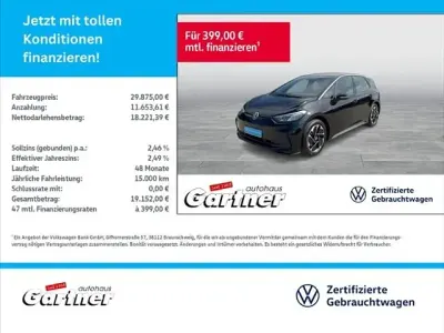 Occasion VW ID.3 Pro 150 kW (204 ch) 2024 Noir Citadine