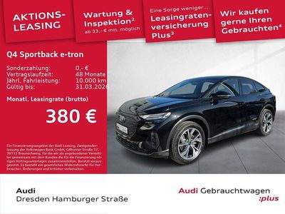 Gebraucht Audi Q4 Sportback e-tron Sport 125 kW (170 PS) 2025 Schwarz SUV