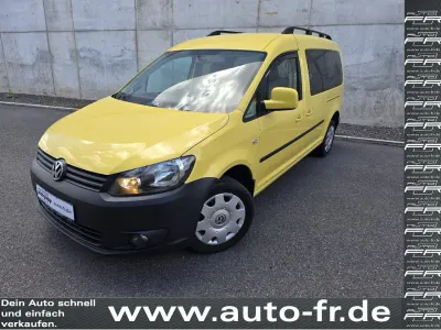 Gebraucht VW Caddy Maxi Trendline 110 PS (80 kW) 2013 Gelb Van / Kleinbus