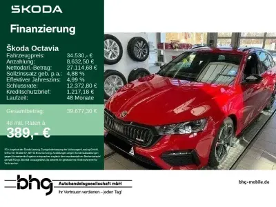 Brugt Skoda Octavia RS 245 HK (180 kW) 2024 Rød Stationcar