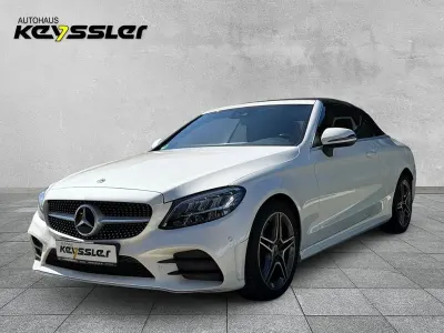 Gebraucht Mercedes C180 AMG line 156 PS (114 kW) 2021 Diamantweiß bright Cabrio
