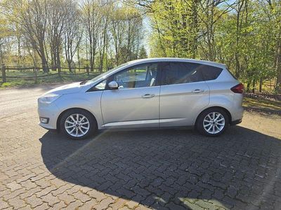 Gebraucht Ford C-MAX Titanium 125 PS (91 kW) 2016 Silber (metallic) Van / Kleinbus