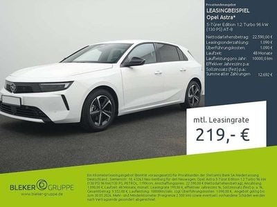 Neu Opel Astra Edition 131 PS (96 kW) 2025 Arktis weiß (uni) Limousine