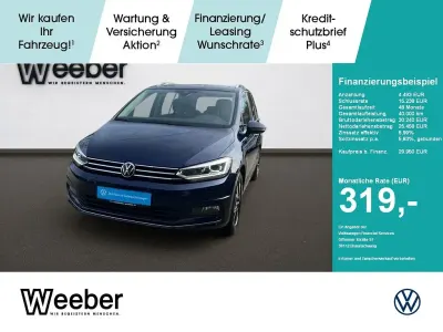Gebraucht VW Touran Highline 150 PS (110 kW) 2022 Blau Van / Kleinbus