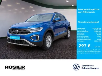 Gebraucht VW T-Roc Life 116 PS (85 kW) 2022 Blau / ravennablau SUV