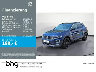 Gebraucht VW T-Roc Style 150 PS (110 kW) 2020 Blau SUV